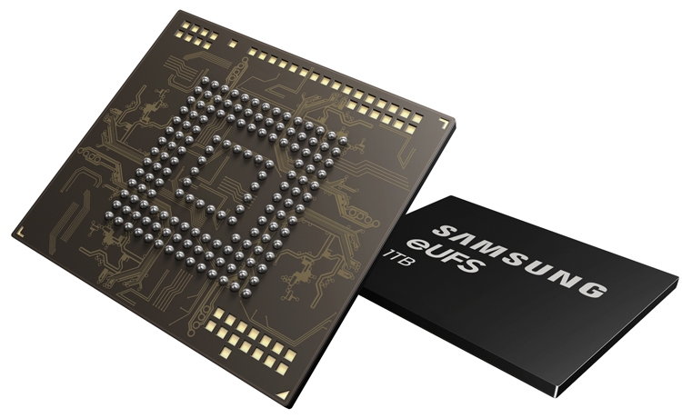 Терабайт в смартфоне: в Samsung начат выпуск новейших модулей eUFS