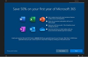 Microsoft добавила рекламу в настройки Windows 10