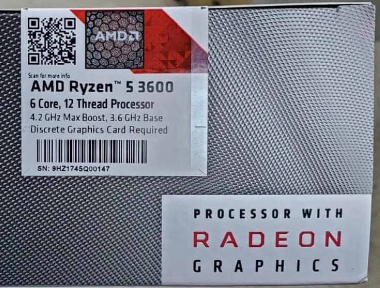 Китайские покупатели Ryzen 5 3600 столкнулись с багом упаковки